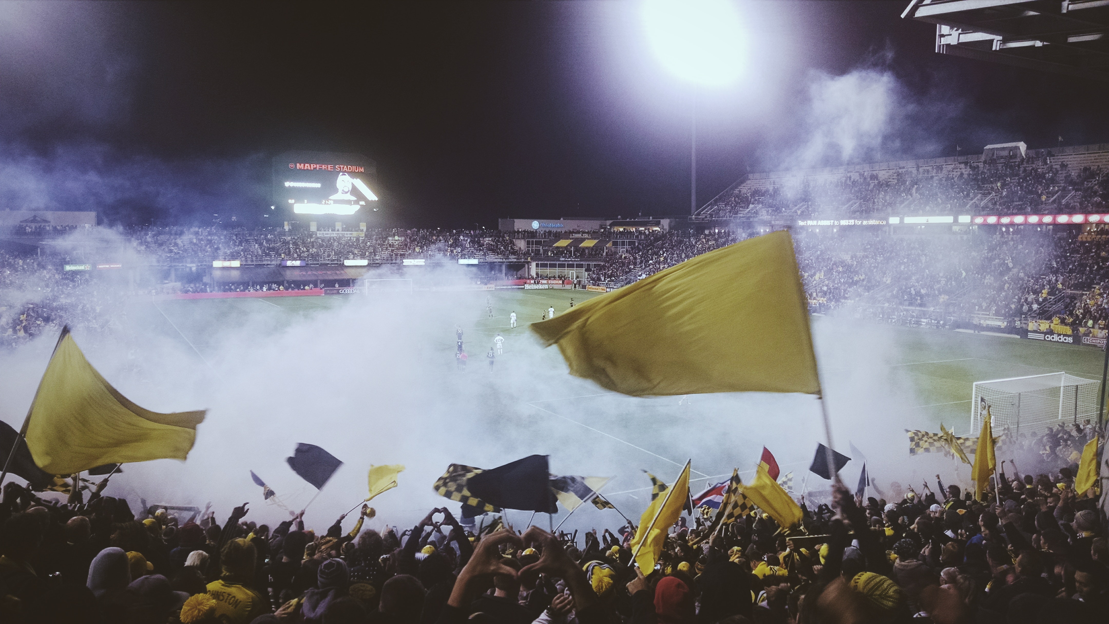 Un stade en liesse